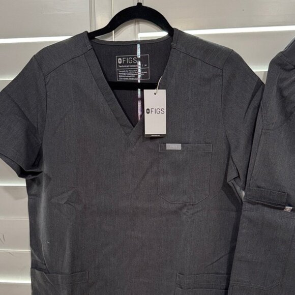Figs Dark Gray Medical Scrub Set - Picture 2 of 10